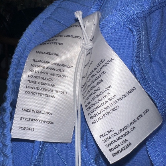 NWT FIGS men’s blue jogger tansen scrub pants XXL medical uniform nurse doctor - Picture 7 of 7